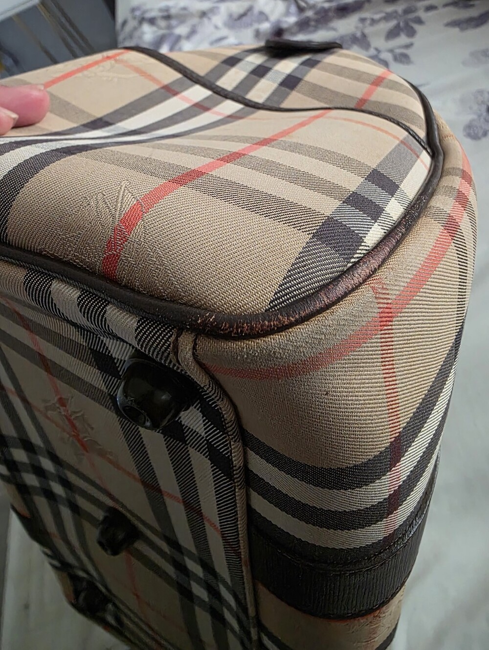 Burberry Tan and Black Checkered  Bag - Picture 12 of 13